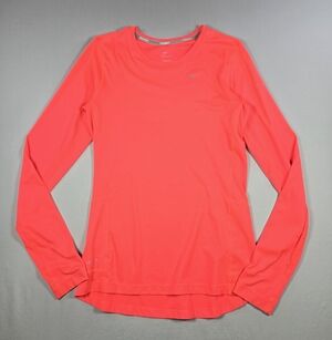 Nike Dri-FIT Retro 2014 Running Thermal Long Sleeve Women's Small Hot Orange